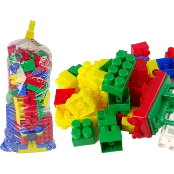 ostatní stavebnice Mamido Barevné stavební kostky K3 extra velké 200 dílů