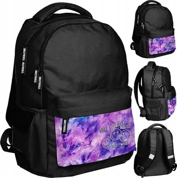 Školní batoh Školní batoh vícekomorový Paso černý, fialový