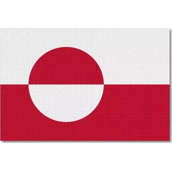 Nášivka Pelisport Grónská vlajka tištěná 7,5 x 5 cm