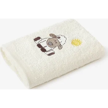 Dětský froté ručník - Ovečka na smetanové 30 x 50 cm