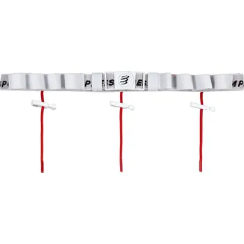Běžecké oblečení Běžecký opasek Compressport Race Belt - white