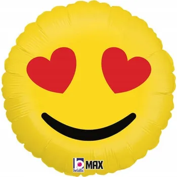 Balónek Fóliový balón Emoji LOVE 46cm