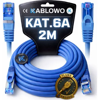 Síťový kabel LAN KABEL SÍŤOVÝ RJ45 CCA ETHERNET CAT.6A S/FTP 2M LANBERG