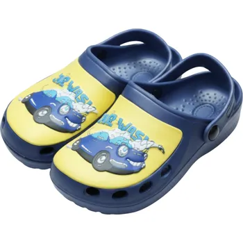 Chlapecké pantofle CHLAPECKÉ GUMOVÉ NAZOUVÁKY modré Bellgame GY2425C (Chlapecké nezateplené gumové nazouváky)