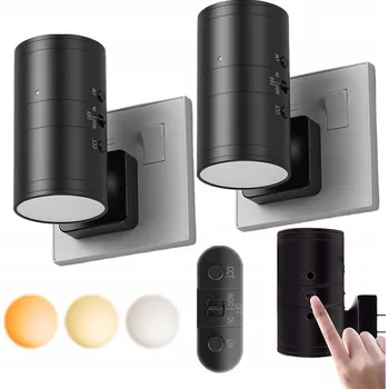 Nástěnné svítidlo Nástěnné lampy s duálním světelným senzorem do obývacího pokoje a ložnice 2ks
