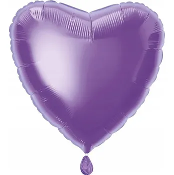 Balónek Fóliový balón srdce levandulové 45cm
