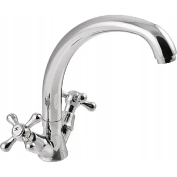 Vodovodní baterie Stojánková umyvadlová baterie Invena Roma, stříbrná