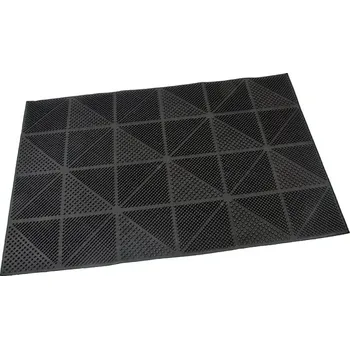 Rohožka Gumová vstupní kartáčová rohož Triangles - 60 x 40 x 0,7 cm