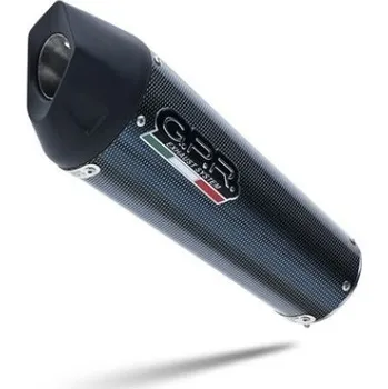 Výfuk pro motocykl Slip-on exhaust GPR GPE ANN. D.90.GPAN.PO Carbon look including removable db killer and link pipe