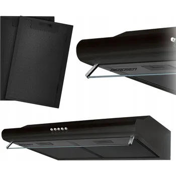 Digestoř KUCHYŇSKÁ DIGESTOŘ POD SKŘÍŇKU - ODSAVAČ PAR 60 CM BERDSEN BE-10-A ČERNÁ