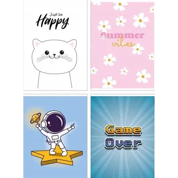 Sešit Sešit A5 s mřížkou Gimboo, 16 listů