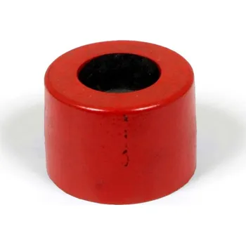 Zahradní obrubník Červená plastová koncovka "samice" pro silniční obrubníky RePVC - 14,5 x 10 cm