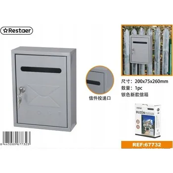 Železářství Elegantní poštovní schránka Stříbrná 200x260 mm