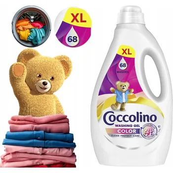 Prací gel Coccolino Care Color Gel na Praní Barevného Prádla 2.72 l (68 praní)