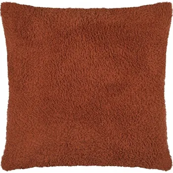 Polštář Dekorační Polštář MONTREAL 50x50 cm oranžová kožíšek + výplň BOHO medvídek