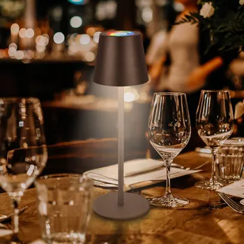 Venkovní osvětlení Briloner Nabíjecí stolní lampy Cilano LED, sada 3 kusů, antracitová barva, nabíjecí - Nabíjecí stanice - délka 42 cm, šířka 15 cm LED 2,5 W celkem - Doprava zdarma