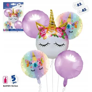 Balónek Ouda Party - Sada balónků jednorožec
