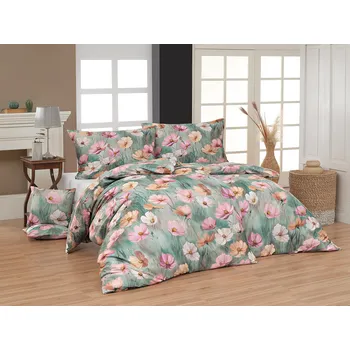 Povlečení Matějovský Azuel Bavlněný satén digitál 1x 140/200, 1x 70/90