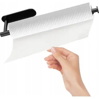 Držák kuchyňských utěrek Držák kuchyňských papírových utěrek pod linku, samolepicí, nastavitelný