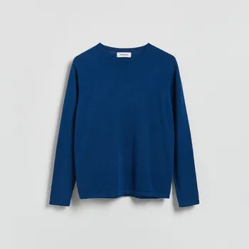 Pánský svetr Reserved - Bavlněný svetr - indigová - 634HD-57X - 634HD-57X-M