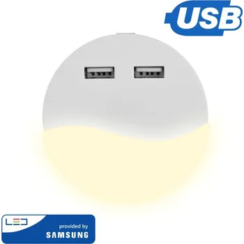 Lampička Noční lampa V-TAC bílá