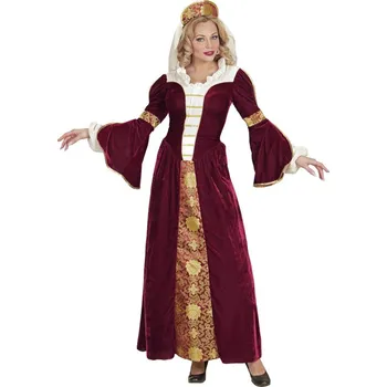 Widmann Dámský kostým středověká královna bordó