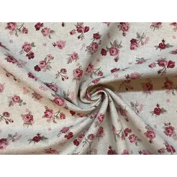 Bavlna režná drobné růžičky