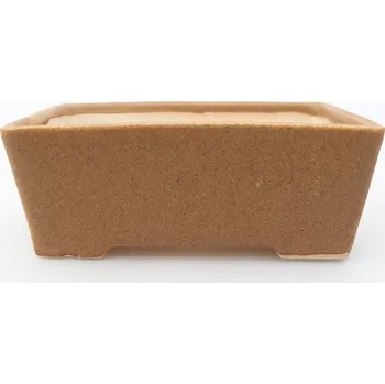 Květináč Mini bonsai miska 9 x 6,5 x 3,5 cm hnědá