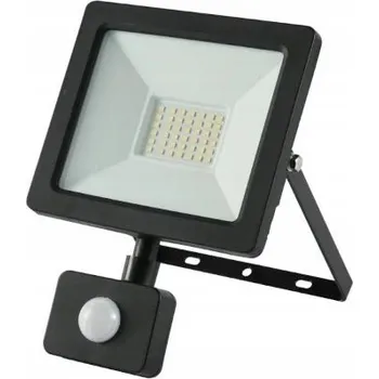 LED reflektor s čidlem 50W studená bílá 6500K 4500lm ČERNÝ CRUX IP65