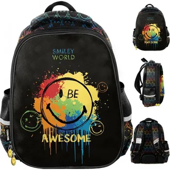 Školní batoh Školní batoh Paso s více přihrádkami černý, vícebarevný 19 l