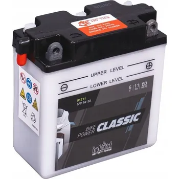 Motobaterie Akumulátor Moto IntAct 6V 11AH/80A P+ CLASSIC 122X62X132