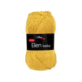 Galanterie Vlna-hep Příze Elen baby 41179 hořčicová