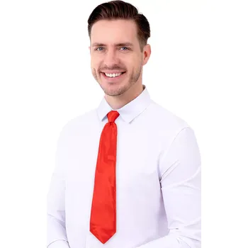 Kravata Saténová červená party kravata na oslavu