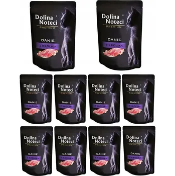 Krmivo pro kočku Dolina Noteci Premium Krmivo pro kočky s králíkem, sada 10 x 85 g