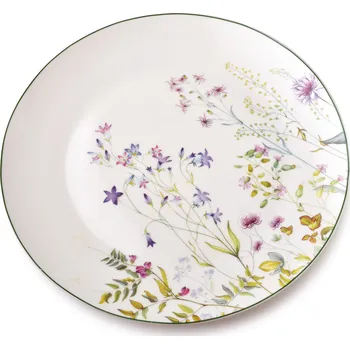 Talíř Jídelní talíř FACCIA VERDE 27,5 cm bílý s květinami vícebarevný