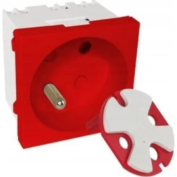 Elektrická zásuvka Červená nástěnná Elektrická Zásuvka Alantec