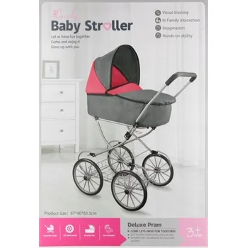 Kočárek pro panenku Kočárek pro panenky hluboký Euro-Trade KOČÁREK