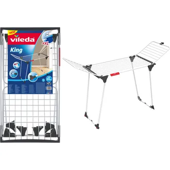Sušák na prádlo Sušák na prádlo Vileda King volně stojící, rozkládací, 174 cm, 20 kg