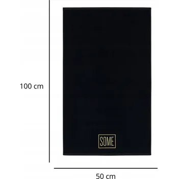 Ručník RUČNÍK PREMIUM SOME ČERNÝ 50x100cm 800gsm