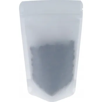 Sáček na potraviny Sáček na kávu Doypack 100g 100% RECYKLOVANÝ Bílý + STRUNA 10 kusů