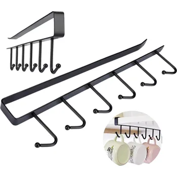 Věšák Camerazar Háčky 6ks držák na kuchyňské náčiní pro náčiní pod kuchyňskou linkou