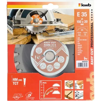 Pilový kotouč KWB Pilový kotouč na kov 150x20mm, 24 zubů, Germany