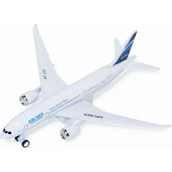 autíčko KOVOVÉ OSOBNÍ LETADLO AIRLINER AF-292 V MĚŘÍTKU 1:400 SE SVĚTLEM A ZVUKEM