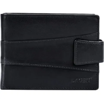 Peněženka Lagen Pánská kožená peněženka s propinkou V-298 černá