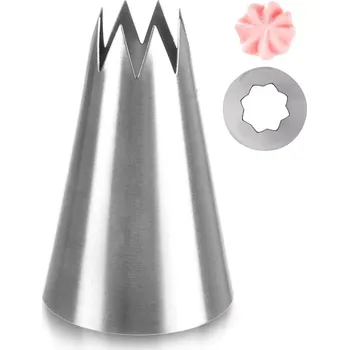 Kuchyňské náčiní Ozdobná cukrářská tylka hvězda z nerezové oceli