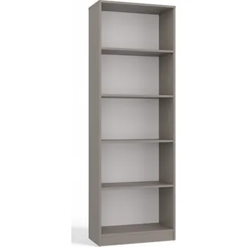 Knihovna Regál TopEshop 60 cm x 182 cm x 30 cm, odstíny šedé