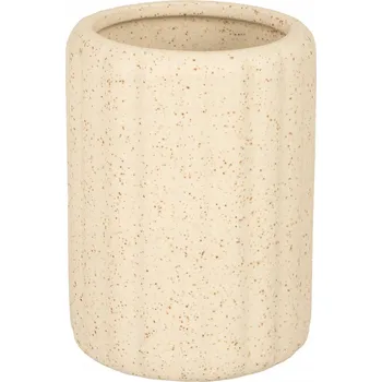 Držák na kartáček Kelímek na Kartáčky do Koupelny Krémový Keramický KENYA