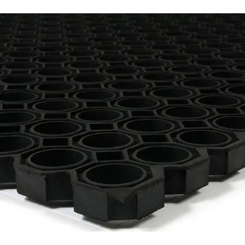 Rohožka Gumová čisticí venkovní vstupní rohož na hrubé nečistoty FLOMA OctoMat - 60 x 80 x 2,2 cm