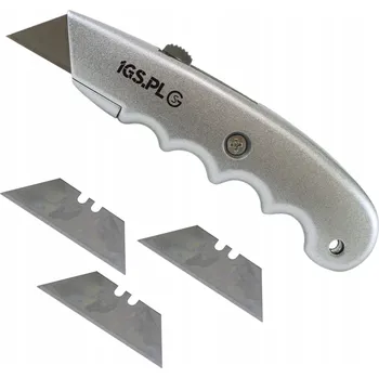 Pracovní nůž NŮŽ KOVOVÝ nůž na tapety TAPECIAK+ 3 vyměnitelné čepele DÁREK