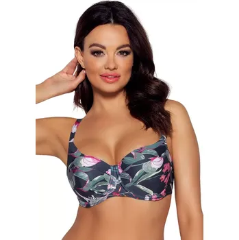 Dámské plavky PODPRSENKA SK 173 NAVY FLOWERS Námořnictvo Květiny 65G